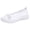White, variant on Women's Knit Round Toe Flat Shoes Bow Decor Breathable Slip on Lightweight Casual Dress Sneakers for Daily Wear Blue Size 8