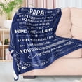 thumbnail image 7 of LHSHID Gifts for Papa Grandpa from Grandchildren Birthday Gift for Grandfather Blanket Unique Fathers' Day Christmas Thanksgiving for Papa Best Grandpa Gifts Idea Papa Gifts Blanket 60"x80", 7 of 7
