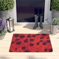 thumbnail image 2 of Red Cheetah Leopard Pattern Flannel Non Slip Door Rugs,Washable Door Mats Indoor,Decorative Door Mats,Dirt-Resistant and Absorbent Doormat for Entrance,Bedroom,Kitchen,Bathroom,31.5x17in(80x43cm), 2 of 4