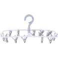 thumbnail image 3 of GOOHOCHY Colgador plegable con pinza y 12 pinzas resistentes para ropa (azul), 3 of 8