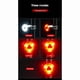 thumbnail image 4 of 2X Luces de Bicicleta Luz Trasera de Flash Una Prueba de Agua Luz Trasera de Bicicleta Luz Trasera de Bicicleta de Montaña Faros Delanteros Y Luces Traseras LED Rojo, 4 of 5