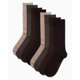 thumbnail image 2 of Calcetines de vestir Calvin Klein de algodón transpirable para hombre, paquete de 8, color marrón, 2 of 7