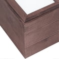 thumbnail image 2 of Wooden Pet Cremation Urns, Keepsake Box with Photo Frame, Dark Brown, 2 of 4