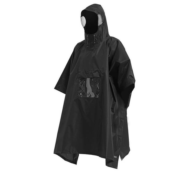Amdohai Multifunctional Lightweight Waterproof Hooded Rain Poncho Raincoat for Men Women Outdoor Hiking Cycling Camping Mat Canopy Shelter