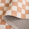 thumbnail image 6 of SAFAVIEH Ebony Camille Checkered Area Rug, Rust/Ivory, 6' x 6' Square, 6 of 11