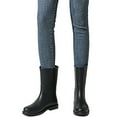 thumbnail image 4 of LIJCC Women Rubber Boots Wide Calf Rain Boots Water Proof PVC Rubber Rain Boot Mid Height Rain Shoes for Outdoor Gardening Work Walking, 4 of 5