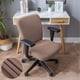 thumbnail image 2 of Funda para silla de oficina (2 unidades), elástica, para silla de ordenador, de escritorio, extraíble y lavable, para comedor y cocina, lavable a máquina., 2 of 6