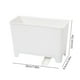 thumbnail image 3 of Cubo de Basura de Cocina de Plástico Blanco para Colocar Sobre El Armario - 18 X 12 X 8,5 Cm. Recolector de Restos de Comida con Escurridor para Compostaje y Uso En Encimera., 3 of 7