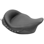 Mustang 76068 Super Wide Studded Solo Seat - Chrome Studs