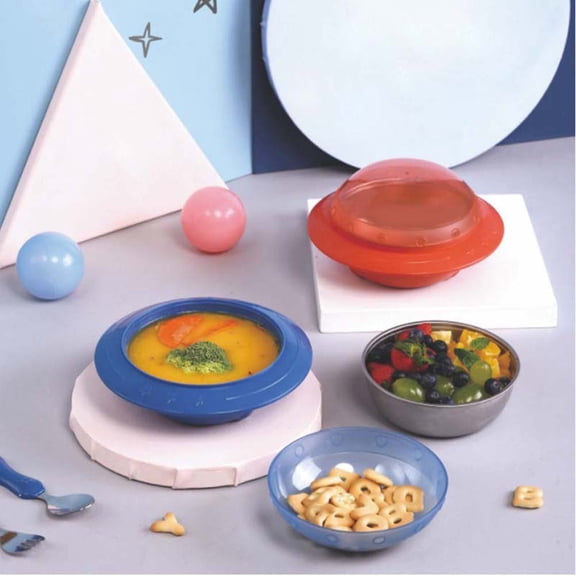 WEUVEB Stainless Steel Insulated Food Warmer Bowl for Home Use, Kitchen Container for Hot and Cold Food