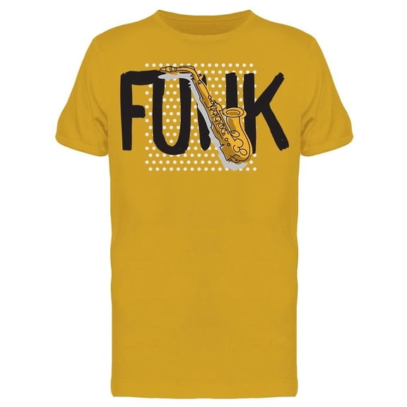 Funk Music Saxophone Tee Men's -Image by Shutterstock