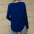 thumbnail image 6 of KIHOUT Women's Fall Fashion Long Sleeve Crewneck Loose Curved Hem Sweatshirt - Oversize Casual Top, Soft Polyester for Fall/Winter (S-XXL), 6 of 6