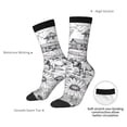 thumbnail image 6 of Honeii Country Farm Scene Print Adult Socks,Crew Socks,Casual Calf Socks,Daily Wear Socks for Men & Women, Perfect for Sports, Casual and Everyday Use, 6 of 6