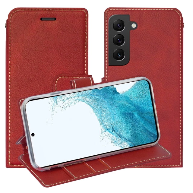 Funda Tipo Cartera Molan Cano Issue Diary Samsung S22 Rojo