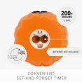 thumbnail image 4 of Vela LED Lamp Luminara Jack-o-Lantern en forma de calabaza de 10 x 11 cm, 4 of 8