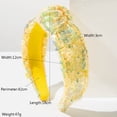 thumbnail image 3 of Shining Hairband Hoop for Women Luxurious Colorful Full Headbands Full-head Coverage Non-slip Snug Fit Headband Sponge Accessories Fashion Glitter Headband, 3 of 4