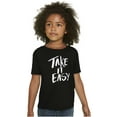 thumbnail image 4 of Take it Easy Pretty Fun Inspiring Crewneck T Shirts Boy Girl Teen Brisco Brands L, 4 of 6