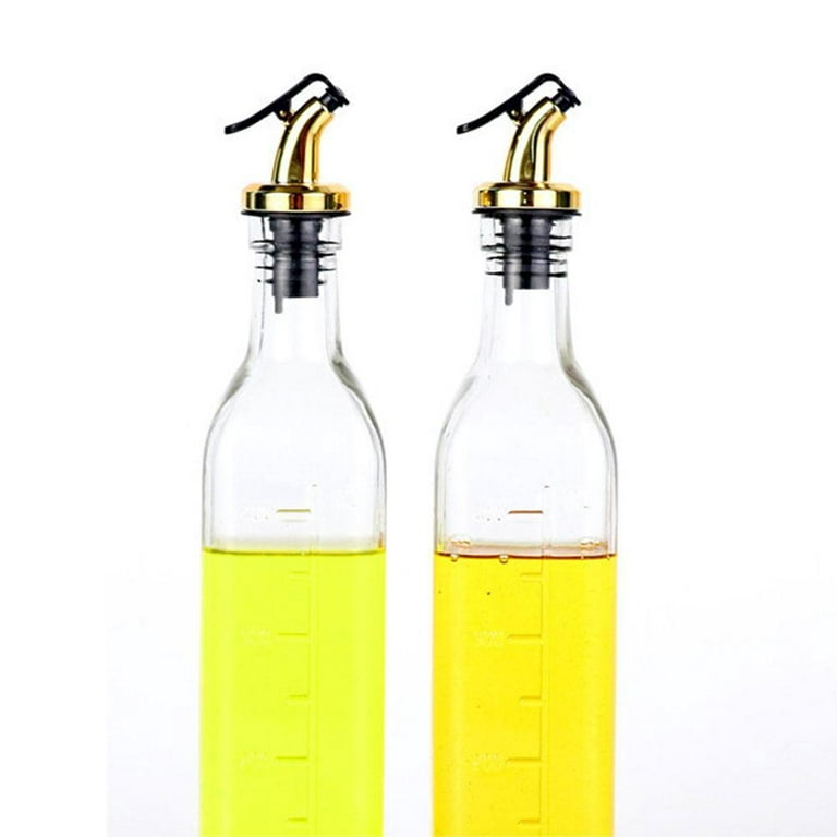 AVACRAFT Glass Olive Oil Dispenser Bottle with Leakproof Pour Spout and Measurement Marks on The Oil Container for Healthy