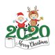 thumbnail image 1 of Inteprter 2021 Feliz Navidad pegatinas de pared ventana Santa Claus pegatinas de vidrio adornos navideños para el hogar adornos decoración de fiesta de Kits de decoración para fiestas 15*14.5 CM Inteprter HA002271-01, 1 of 6