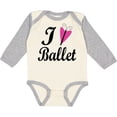 thumbnail image 3 of Inktastic I Heart Ballet Dance Ballerina Girls Long Sleeve Baby Bodysuit, 3 of 5