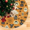 thumbnail image 5 of FMSHPON Halloween Pumpkin BatSkull Xmas Christmas Tree Skirt Stand Mat for Holiday Party Decoration Indoor Outdoor 48 inches, 5 of 6
