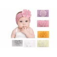 thumbnail image 1 of 6pcs Diademas De Flores Para Bebés Y Niñas Nailon Elástico Xtellar Color Rosa, 1 of 4