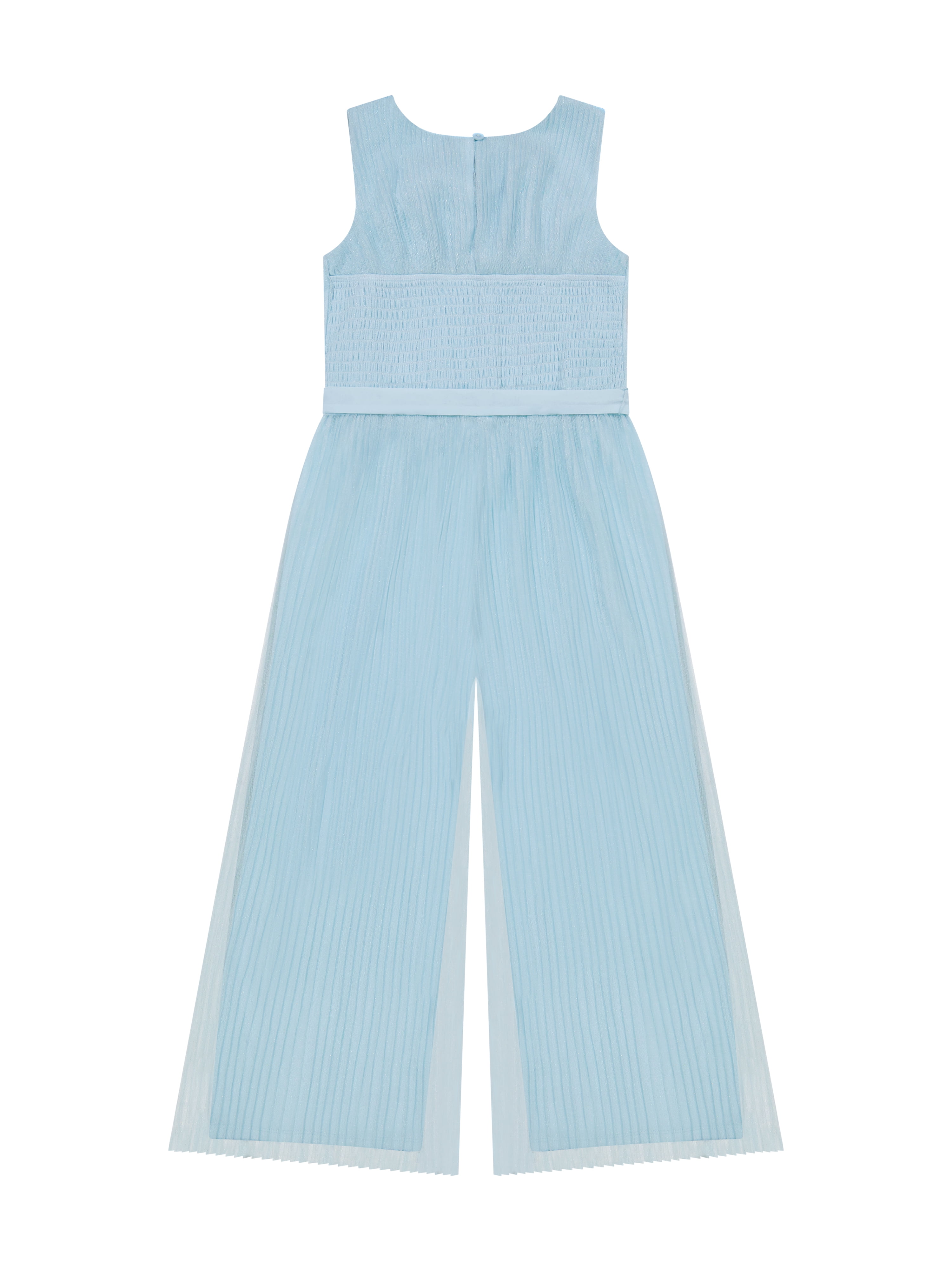 Kensie Girl Sleeveless Pleated Lurex Mesh Jumpsuit, Sizes 4-16