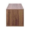 thumbnail image 4 of Noble House 28.35" Stackable Mounted Cabinet, with Glass Sliding Doors, Modular Organizer, Walnut, 4 of 7