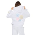 thumbnail image 4 of Forever 21 Women’s Zip Up Hoodie with Floral Patches, Relaxed Fit Hooded Sweatshirt with Front Pockets for Casual Everyday Layering, XS-XL, 4 of 6