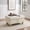 Creamy, variant on Caberryne 34" Square Storage Ottoman for Living Room, Oversized Coffee Table Ottoman Bench with Storage(Silver)