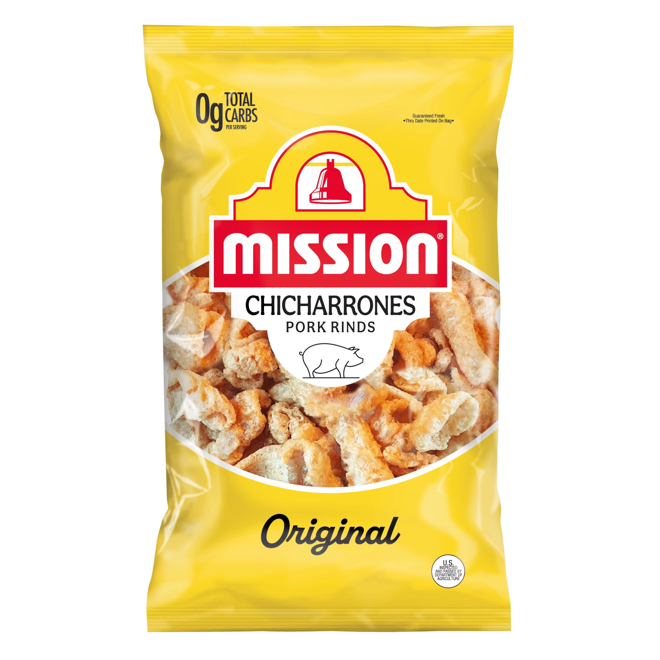 (2 pack) Mission Chicharrones Orginal, 4 Ounce Bag