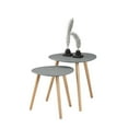 thumbnail image 4 of Pemberly Row Contemporary Nesting End Tables in Gray Wood Finish, 4 of 5