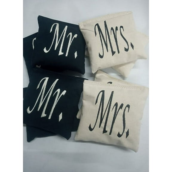 Mr. and Mrs. Wedding Cornhole Sets Regulation Made Corn hole Set