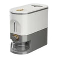 thumbnail image 1 of Flmtop Rice Dispenser with Measuring Cup Large Capacity Clear Visible Airtight Flour Beans Cereal Grains Food Storage Container Kitchen Supplies, 1 of 11