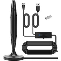 Camkey TV Antenna Indoor HDTV Digital Antenna with Amplifier Signal Booster 4K 1080P 120 Miles Range VHF UHF Freeview Local TV Channels