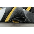thumbnail image 4 of Rug and Decor Metro Collection Gray Yellow Black White Vertex Rug Abstract Moden Area Rug, 4 of 5