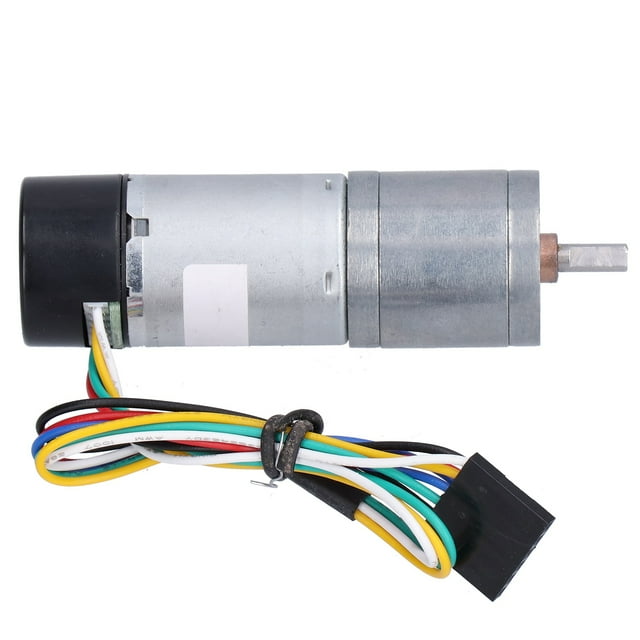 Moteur à Engrenages, Moteurs Codeurs CCW de Réduction d'Engrenage Réglable pour Voiture Intelligente pour Robots pour Appareils Électroménagers DC12V, DC24V