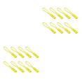 thumbnail image 3 of Sonducket Tirador de cremallera de 8 piezas, fijador de etiquetas de cuerda para ropa deportiva, bolsas de hebilla de repuesto multiusos, Amarillo 2Conjunto, 3 of 6