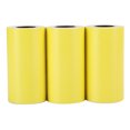 thumbnail image 1 of Papel térmico adhesivo de 3 piezas, impermeable, antifricción, antiaceite, 56 mm para impresora Peripage (amarillo), 1 of 9