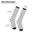thumbnail image 2 of Sikiie Retro sketch flower lines Knee Socks, High Socks Long Stretchy Sock Women Knee High Stocking, Long Socks for Women, 2 of 6