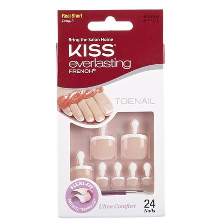 Kiss Products Everlasting French Toenail Limitless Kit, 0.07