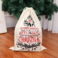 thumbnail image 3 of XYKA Large Christmas Santa Sack Canvas Gift Bag with Drawstring Personalized Reusable Xmas Storage Bag for Holiday Gifts and Spacious Design Holds Candy Toys Clothes Perfect for Wrapping Festive, 3 of 4