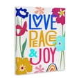 thumbnail image 4 of Stupell Industries Bold Love Peace Joy Plants & Flowers Painting Wrapped Canvas Art Print Wall Art, 30 x 40, 4 of 8