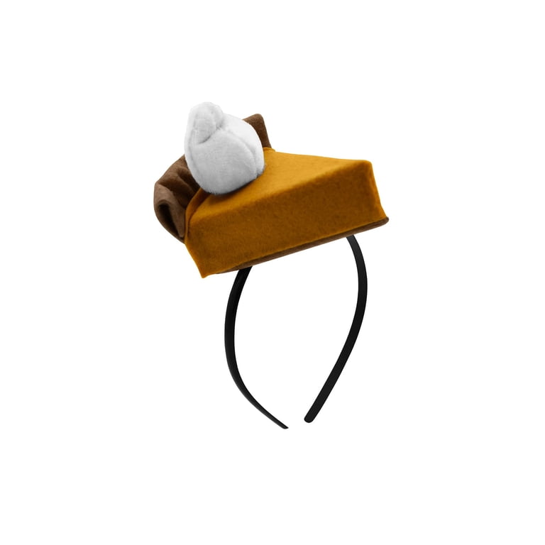 Mini Food Hat Headband Pumpkin Pie Silly Party Attire Accessory Amazon.com : Hoteam 2 Pcs Thanksgiving Pumpkin Pie Costume  main image 2