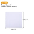 thumbnail image 2 of Uxcell 14 Count 8x8" Cross Stitch Cloth Embroidery Cotton Fabric, White 3 Pack, 2 of 5