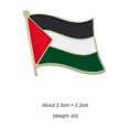 thumbnail image 5 of Pin de la bandera de Palestina, broche de esmalte nacional de Palestina, recuerdo del país, insignia de metal con personalidad, accesorios de joyería, 5 piezas, 5 of 5