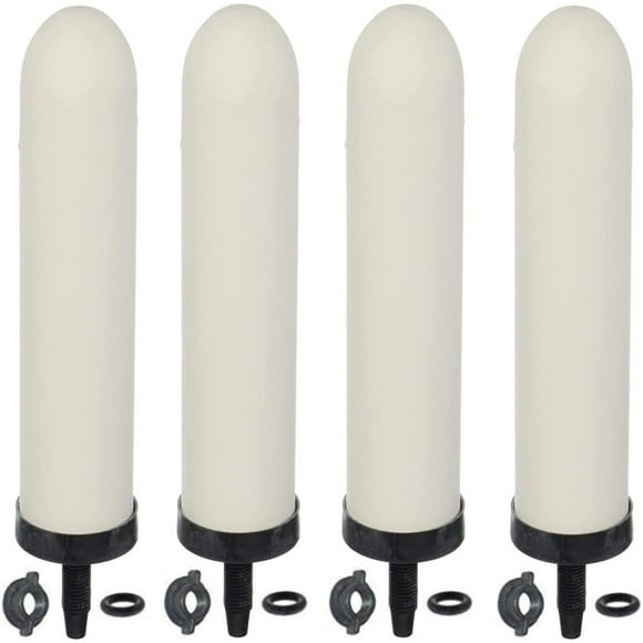 4 Pack Replacement Ceramic Water Filter for Water Filtration System