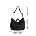 thumbnail image 3 of Bolso bandolera grande para mujer, bolso de hombro tipo tote de lona para el día a día, viajes, trabajo y compras: bolso versátil e informal., 3 of 5