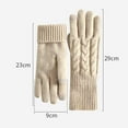thumbnail image 3 of Hellosay Womens Gloves Winter Knit Thermal Warm Fleece Lined Christmas Gifts Pink, 3 of 3