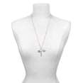 thumbnail image 3 of Delight Jewelry Silvertone Sun Face with Beaded Edging Always My Mother Bar Zoe Necklace, 3 of 4